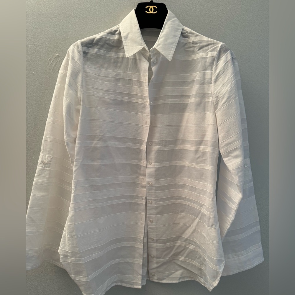 Anne Fontaine Sheer Like Striped blouse